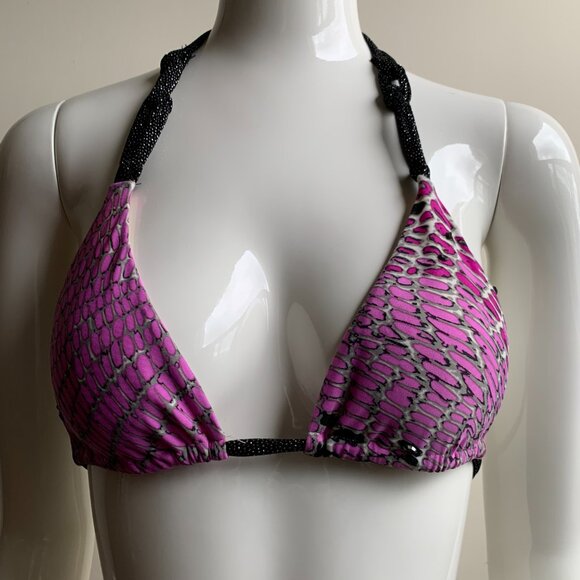 Sauvage purple black crystal snakeskin bikini - Picture 5 of 11